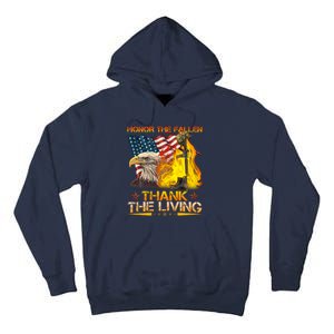 Honor The Fallen Thank The Living Memorial Day Tall Hoodie