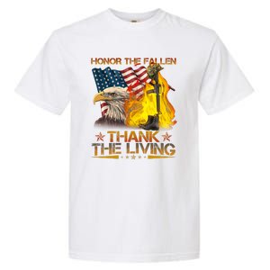 Honor The Fallen Thank The Living Memorial Day Garment-Dyed Heavyweight T-Shirt