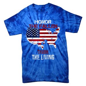 Honor The Fallen Veteran Themed Military Support Cute Gift Tie-Dye T-Shirt