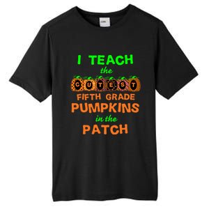 Halloween Teacher Fifth Grade Cutest Pumpkins Gift Tall Fusion ChromaSoft Performance T-Shirt