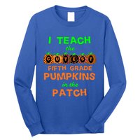 Halloween Teacher Fifth Grade Cutest Pumpkins Gift Long Sleeve Shirt