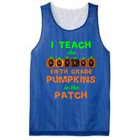 Halloween Teacher Fifth Grade Cutest Pumpkins Gift Mesh Reversible Basketball Jersey Tank