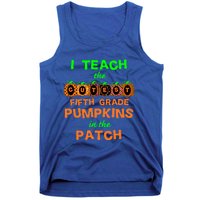 Halloween Teacher Fifth Grade Cutest Pumpkins Gift Tank Top