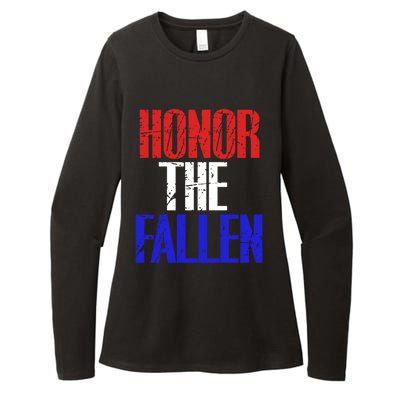 Honor The Fallen Veterans Military Gift Cool Gift Womens CVC Long Sleeve Shirt