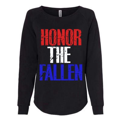 Honor The Fallen Veterans Military Gift Cool Gift Womens California Wash Sweatshirt