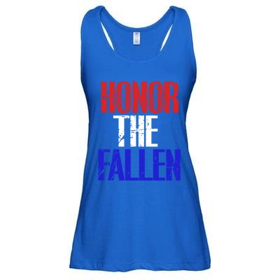 Honor The Fallen Veterans Military Gift Cool Gift Ladies Essential Flowy Tank