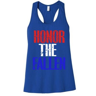 Honor The Fallen Veterans Military Gift Cool Gift Women's Racerback Tank