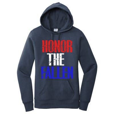 Honor The Fallen Veterans Military Gift Cool Gift Women's Pullover Hoodie