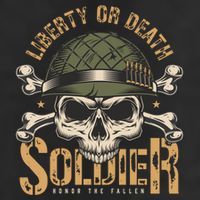 Honor The Fallen Army Heroes Skull In Soldier Helmet Gift 15oz Campfire Ceramic Mug