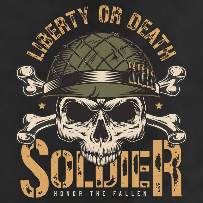 Honor The Fallen Army Heroes Skull In Soldier Helmet Gift 15oz Campfire Ceramic Mug