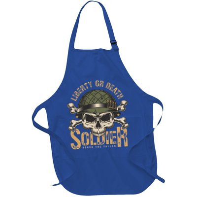 Honor The Fallen Army Heroes Skull In Soldier Helmet Gift Apron