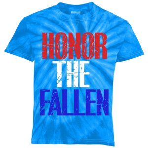 Honor The Fallen Veterans Military Gift Cute Gift Kids Tie-Dye T-Shirt