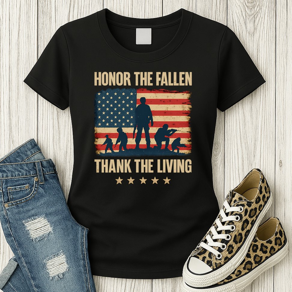 Honor the Fallen, Thank the Living Womens T-Shirt