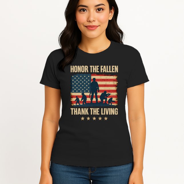 Honor the Fallen, Thank the Living Womens T-Shirt