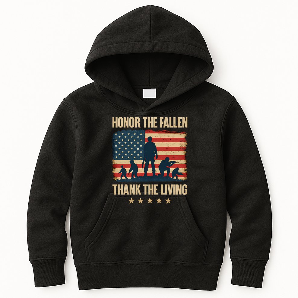 Honor the Fallen, Thank the Living Kids Hoodie