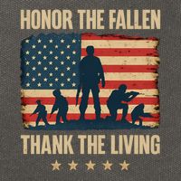 Honor the Fallen, Thank the Living Cotton Canvas Backpack