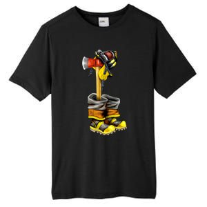 Honor The Fallen Firefighter Gift Tall Fusion ChromaSoft Performance T-Shirt