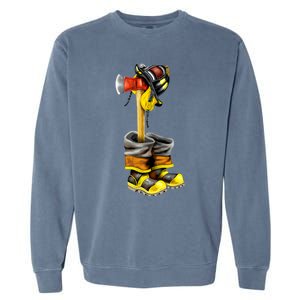 Honor The Fallen Firefighter Gift Garment-Dyed Sweatshirt