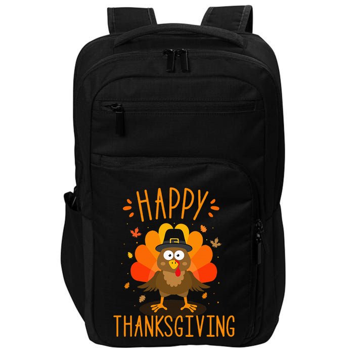 Happy thanksgiving for turkey day family dinner Impact Tech Backpack