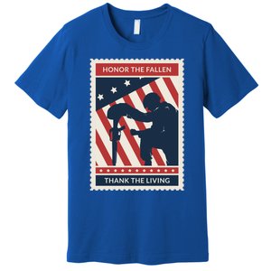 Honor The Fallen Thank The Living Vet Soldier Memorial Day Gift Premium T-Shirt