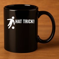 Hat Trick Funny Soccer Gift 11oz C Handle Ceramic Mug