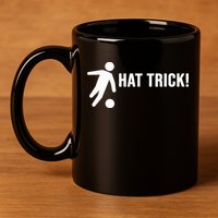 Hat Trick Funny Soccer Gift 11oz C Handle Ceramic Mug