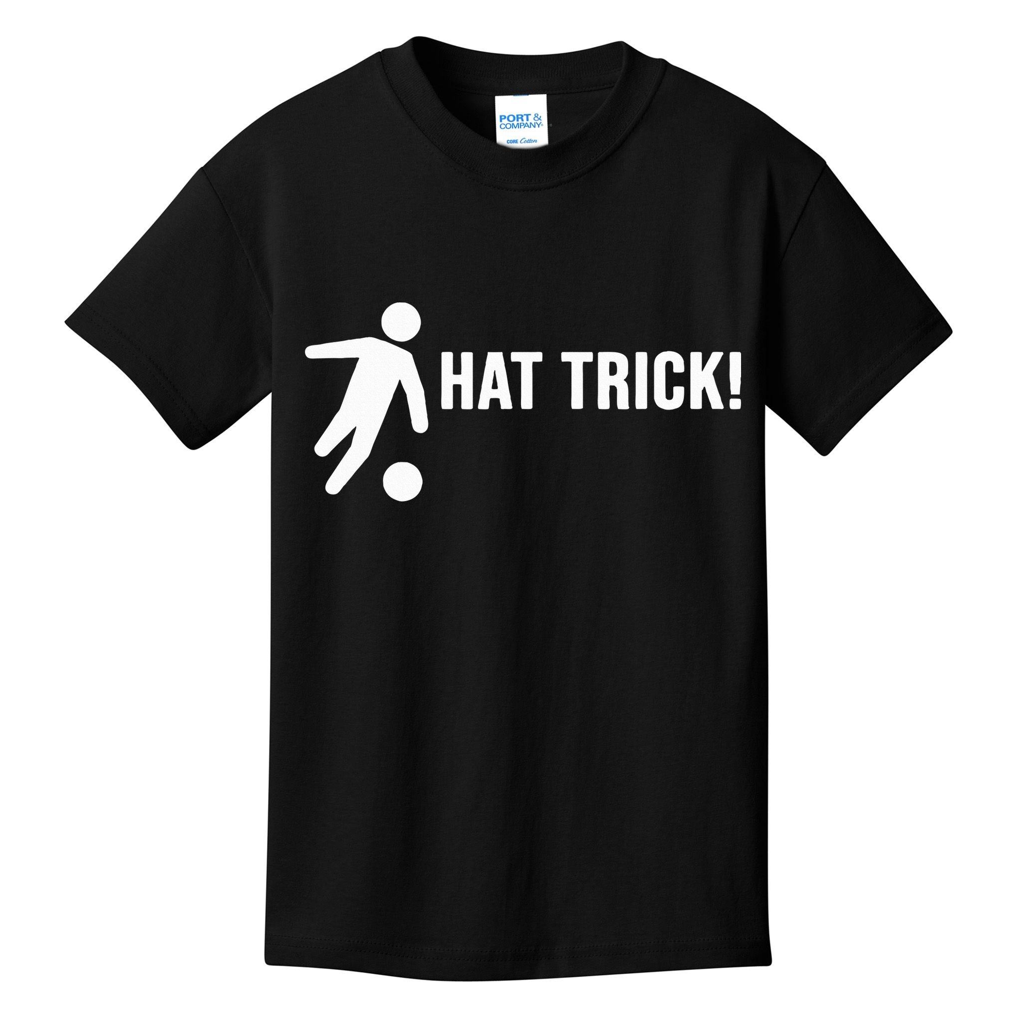 Hat Trick Funny Soccer Gift Kids T-Shirt