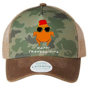 Happy Thanksgiving Friends Turkey Turkey Legacy Tie Dye Trucker Hat