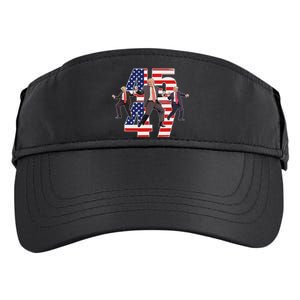 Humorous Trump Funny Victory Dance Trump Dancing America 47 Adult Drive Performance Visor