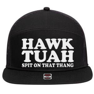 Hawk Tush Funny Viral Parody 7 Panel Mesh Trucker Snapback Hat