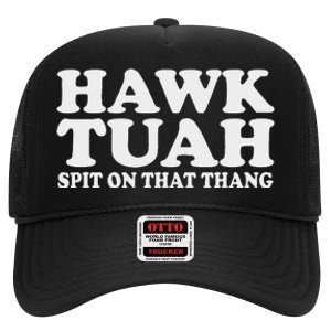 Hawk Tush Funny Viral Parody High Crown Mesh Back Trucker Hat