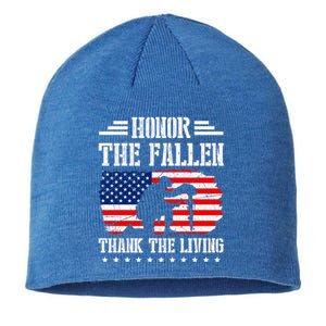 Honor The Fallen Gift Thank The Living Gift Memorial Day Gift Sustainable Beanie