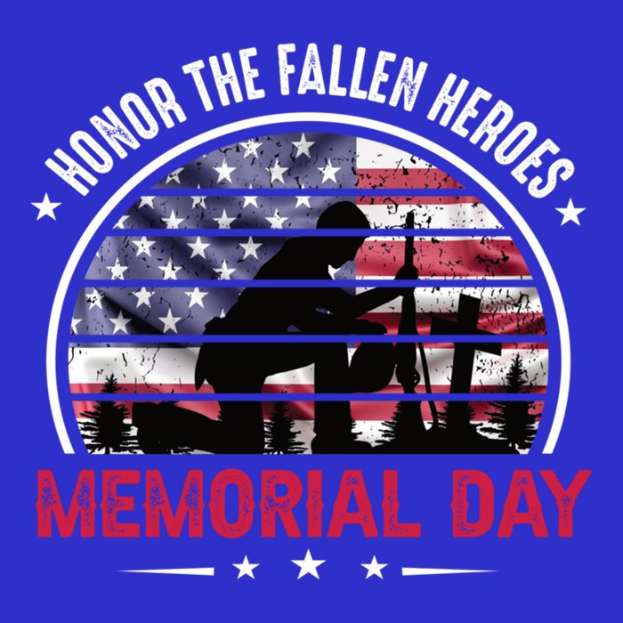 Honor The Fallen Heroes Memorial Day With American Flag Funny Gift 16 in Basic Backpack