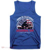 Honor The Fallen Heroes Memorial Day With American Flag Funny Gift Tank Top