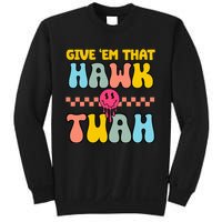 Hawk Tuah Funny Viral Humor Meme Video Sweatshirt