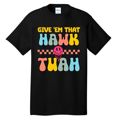 Hawk Tuah Funny Viral Humor Meme Video Tall T-Shirt