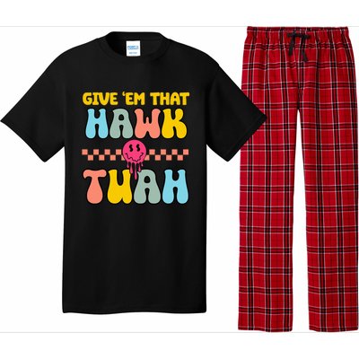 Hawk Tuah Funny Viral Humor Meme Video Pajama Set