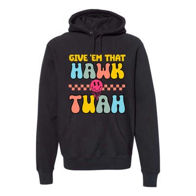 Hawk Tuah Funny Viral Humor Meme Video Premium Hoodie