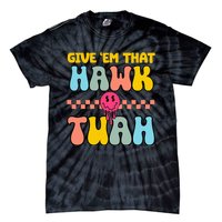 Hawk Tuah Funny Viral Humor Meme Video Tie-Dye T-Shirt