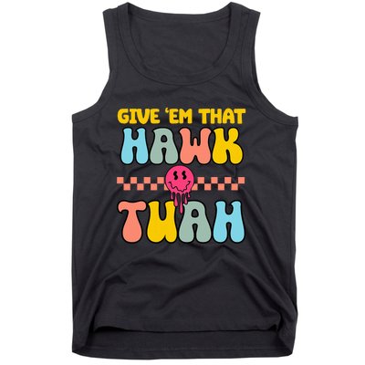 Hawk Tuah Funny Viral Humor Meme Video Tank Top