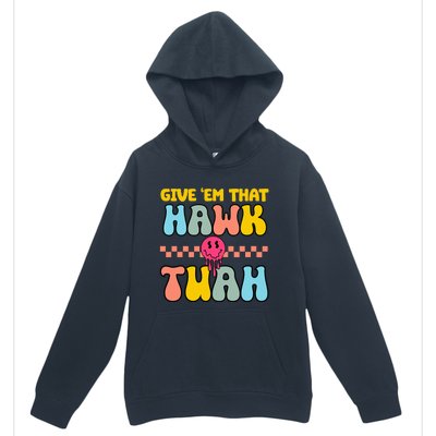 Hawk Tuah Funny Viral Humor Meme Video Urban Pullover Hoodie