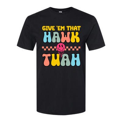 Hawk Tuah Funny Viral Humor Meme Video Softstyle CVC T-Shirt