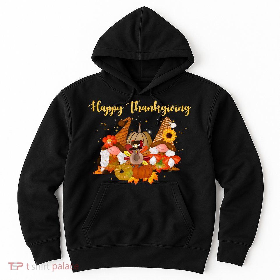 Happy Thanksgiving Fall Gnomes Hoodie