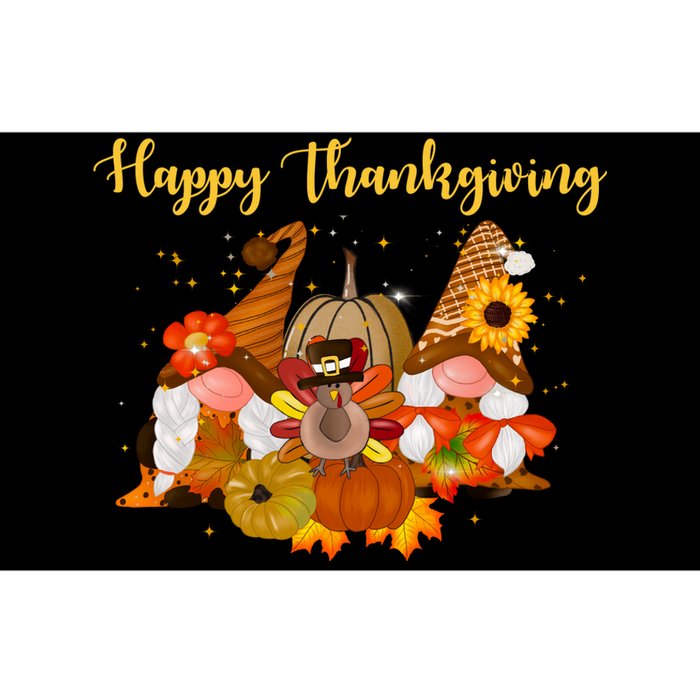 Happy Thanksgiving Fall Gnomes Bumper Sticker