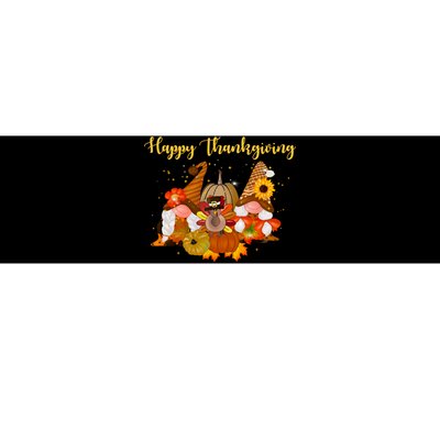 Happy Thanksgiving Fall Gnomes Bumper Sticker