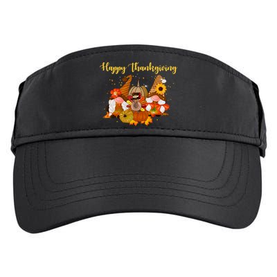 Happy Thanksgiving Fall Gnomes Adult Drive Performance Visor