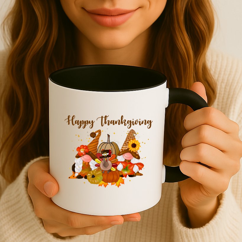 Happy Thanksgiving Fall Gnomes Mug