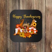 Happy Thanksgiving Fall Gnomes Coaster