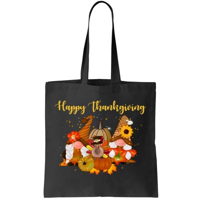 Happy Thanksgiving Fall Gnomes Tote Bag