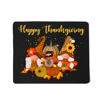 Happy Thanksgiving Fall Gnomes Mousepad